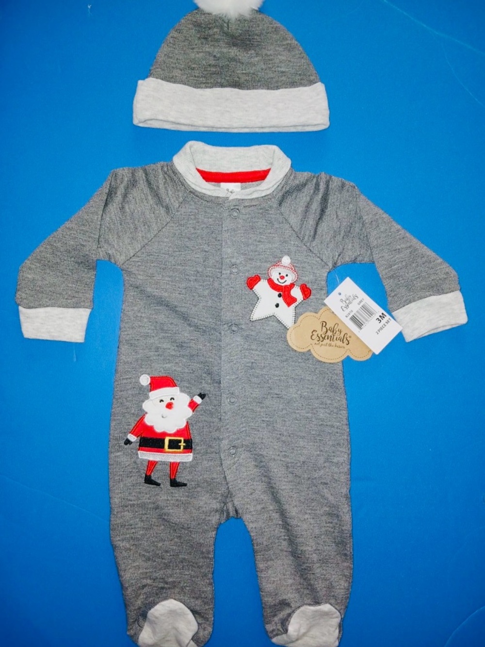 Baby Essentials Christmas sleeper 3M 2pc set